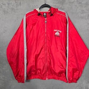 Vintage Ohio State Buckeyes Mens Large Starter Windbreaker jersey lined full zip
